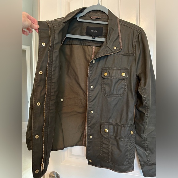 J. Crew Utility jacket. Resin coated twill field jacket. - Picture 8 of 14